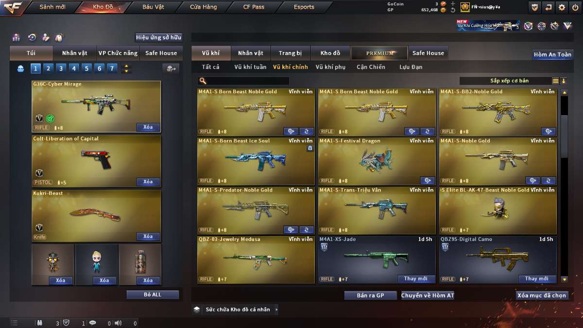 shop acc cf uy tin gia re